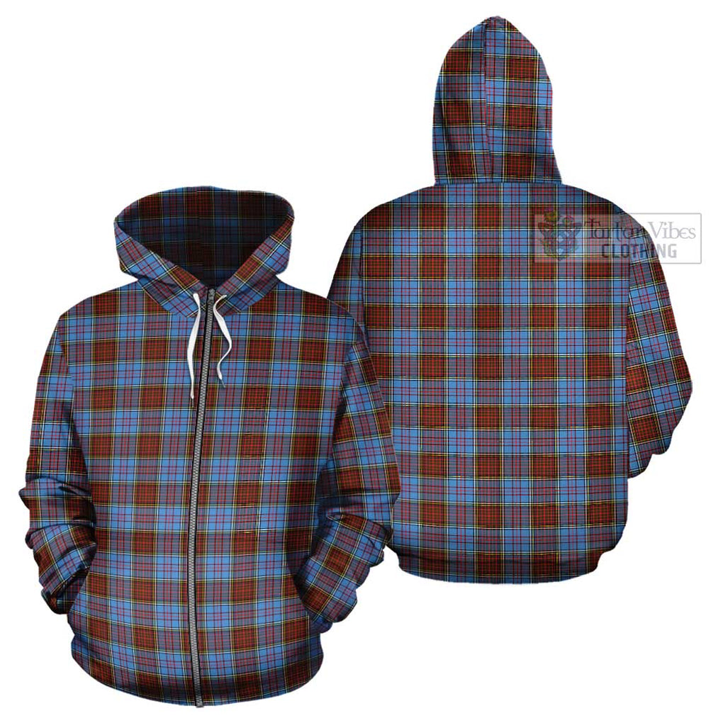 Anderson Modern Tartan Cotton Hoodie Zip Hoodie - Tartan Vibes Clothing