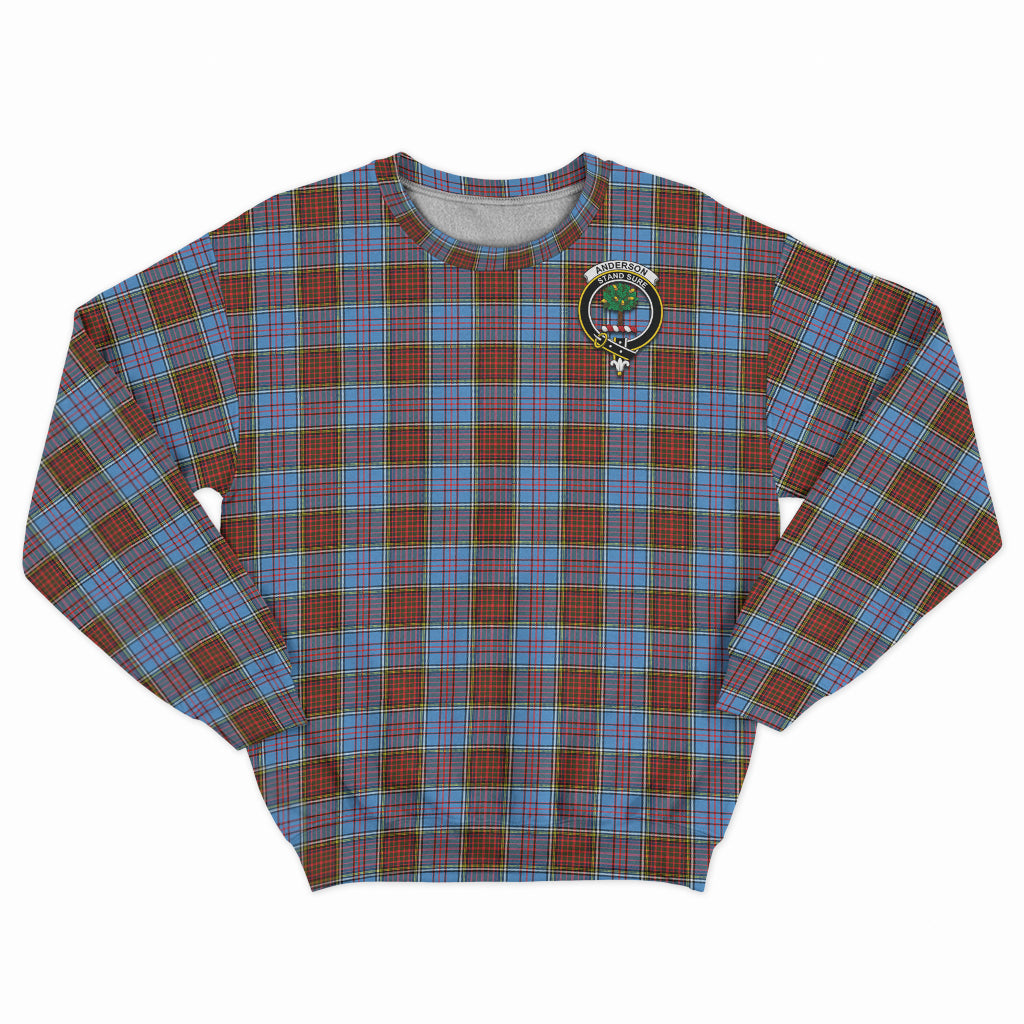 Anderson Modern Tartan Sweatshirt with Family Crest - Tartan Vibes Clothing