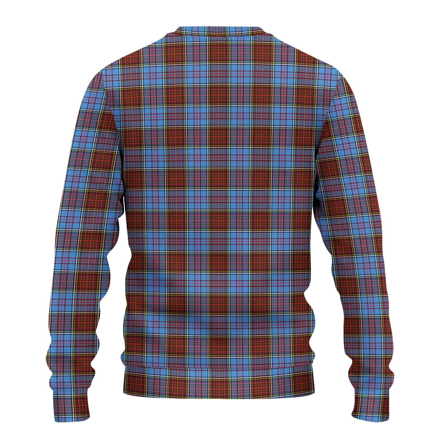 Anderson Modern Tartan Knitted Sweater with Family Crest - Tartanvibesclothing