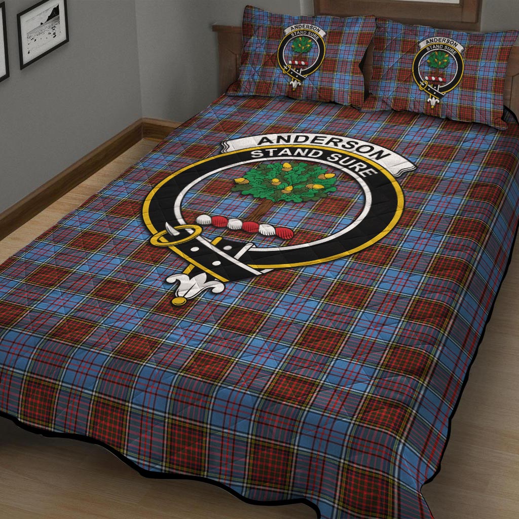 Anderson Modern Tartan Quilt Bed Set with Family Crest - Tartan Vibes Clothing