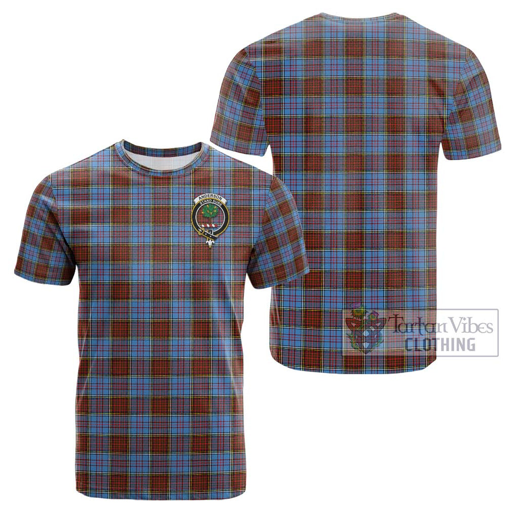 Anderson Modern Tartan Cotton T-Shirt with Family Crest Kid's Shirt - Tartanvibesclothing Shop