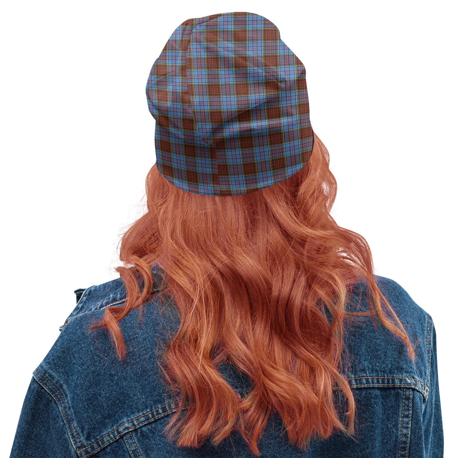 Anderson Modern Tartan Beanies Hat with Family Crest - Tartan Vibes Clothing