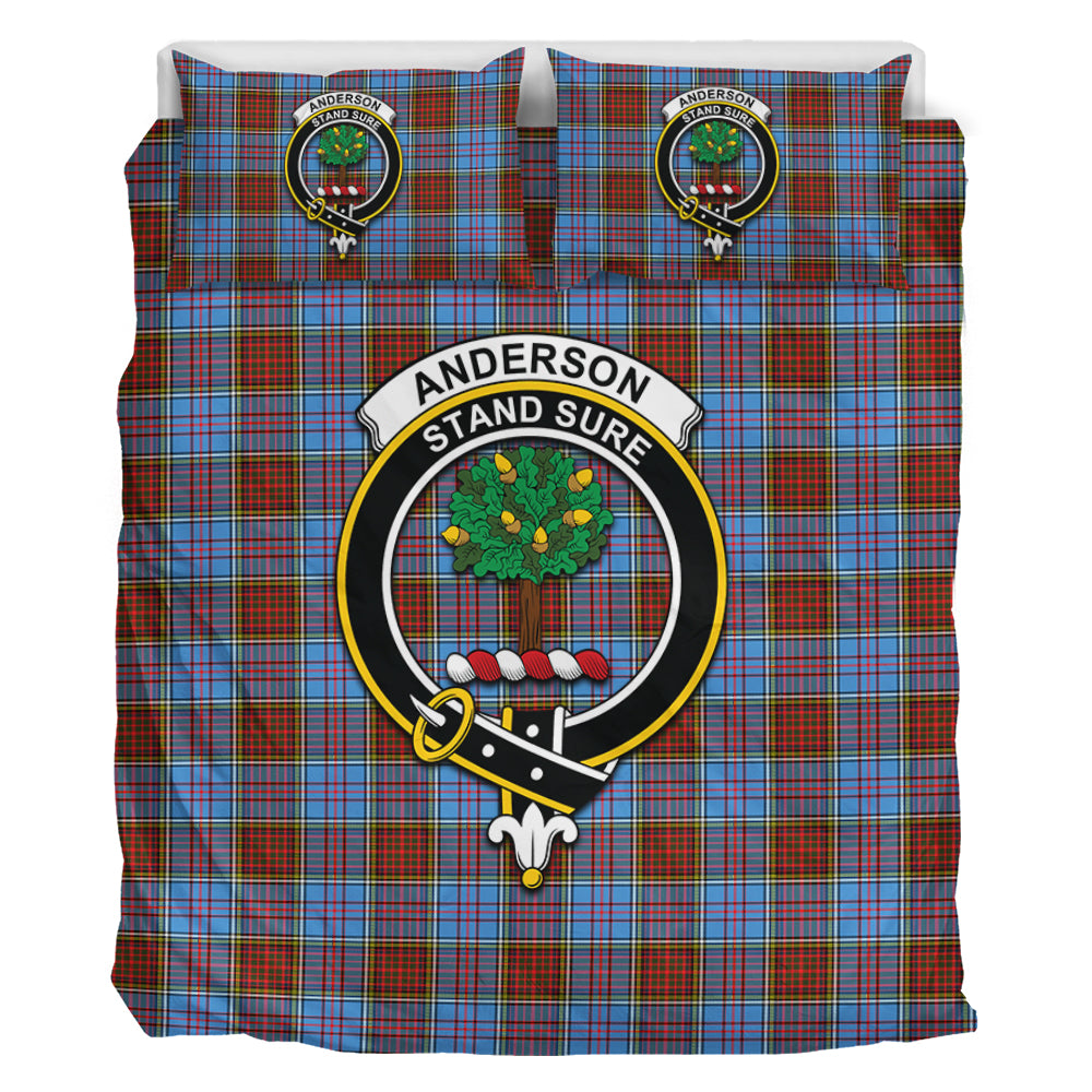 Anderson Modern Tartan Bedding Set with Family Crest - Tartan Vibes Clothing