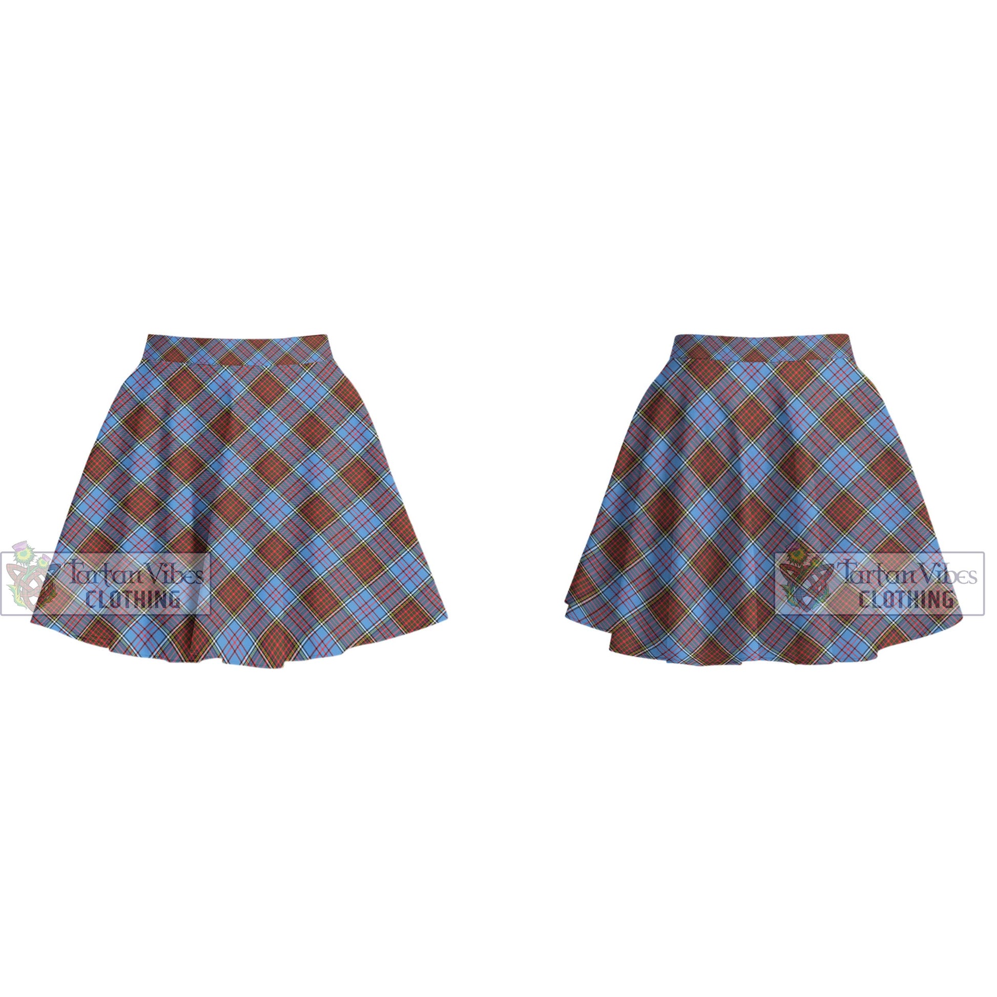 Tartan Vibes Clothing Anderson Modern Tartan Women's Plated Mini Skirt