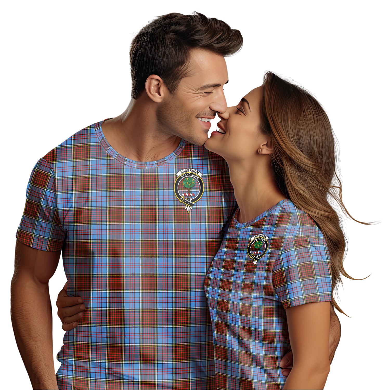 Anderson Modern Tartan T-Shirt with Family Crest - Tartan Vibes Clothing