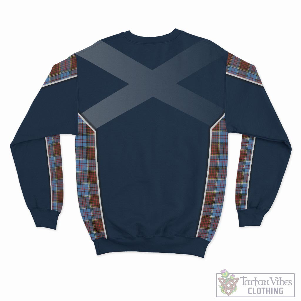 Tartan Vibes Clothing Anderson Modern Tartan Sweatshirt with Family Crest and Scottish Thistle Vibes Sport Style