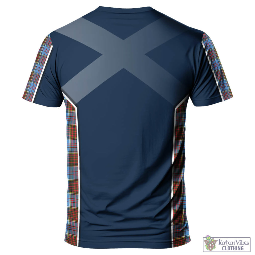 Tartan Vibes Clothing Anderson Modern Tartan T-Shirt with Family Crest and Scottish Thistle Vibes Sport Style