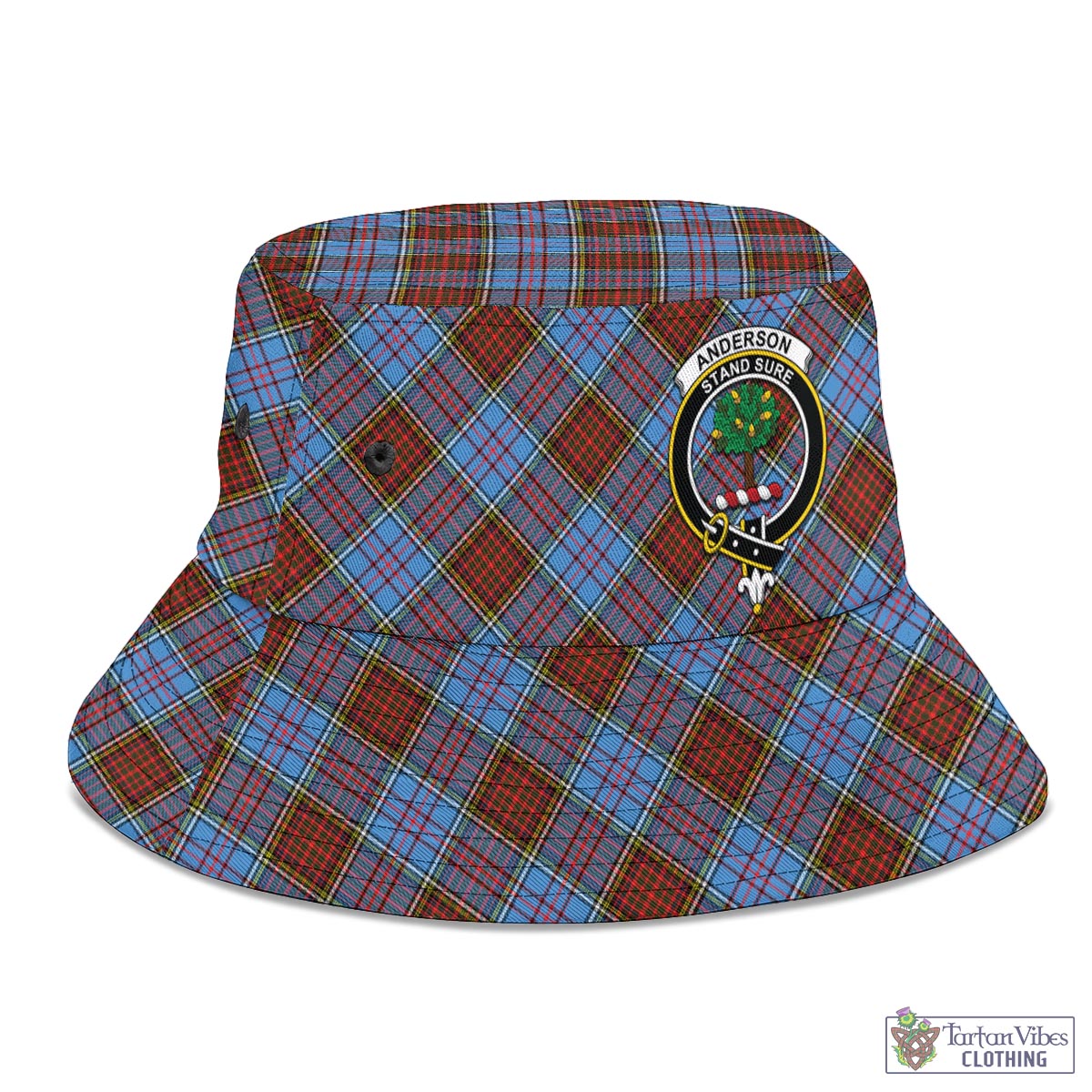 Tartan Vibes Clothing Anderson Modern Tartan Bucket Hat with Family Crest