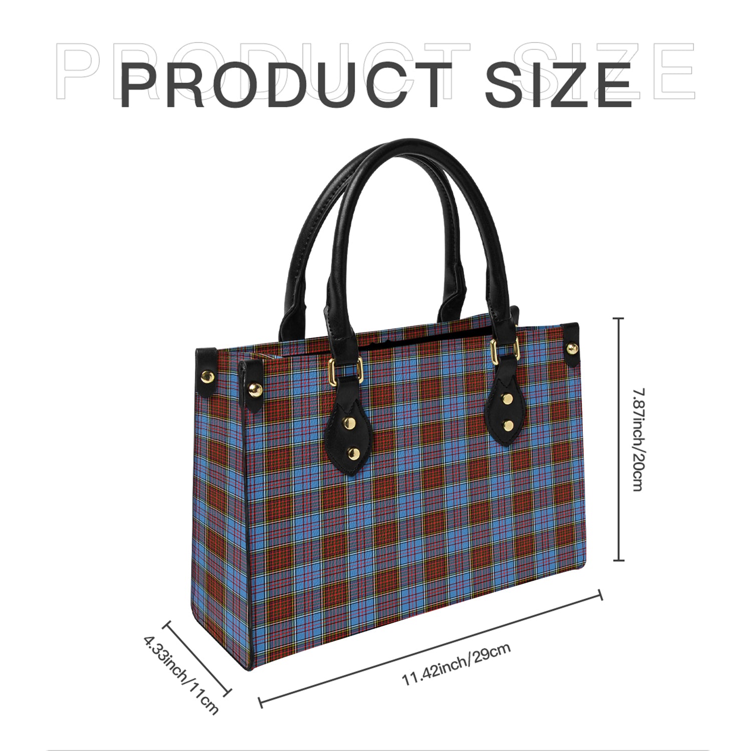 Anderson Modern Tartan Leather Bag - Tartanvibesclothing