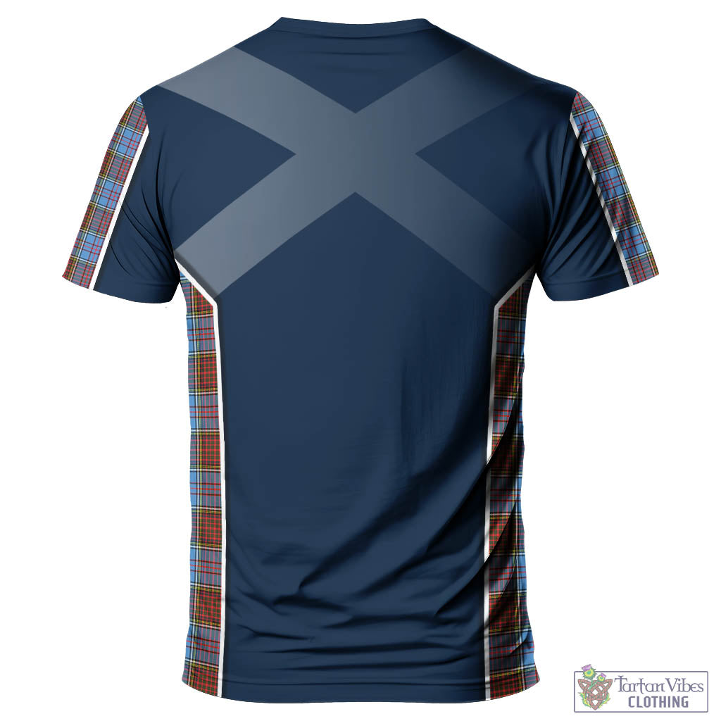 Tartan Vibes Clothing Anderson Modern Tartan T-Shirt with Family Crest and Lion Rampant Vibes Sport Style