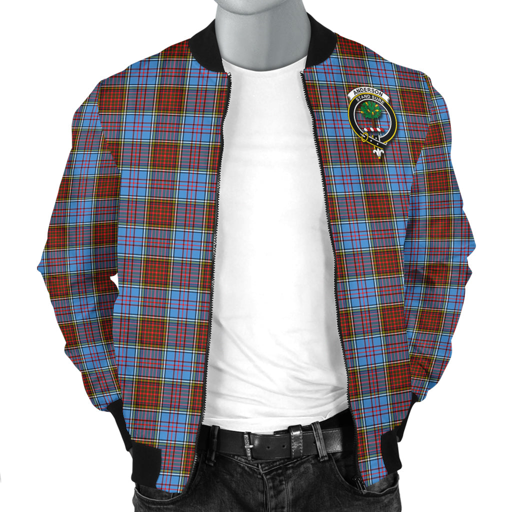 Anderson Modern Tartan Bomber Jacket with Family Crest - Tartanvibesclothing