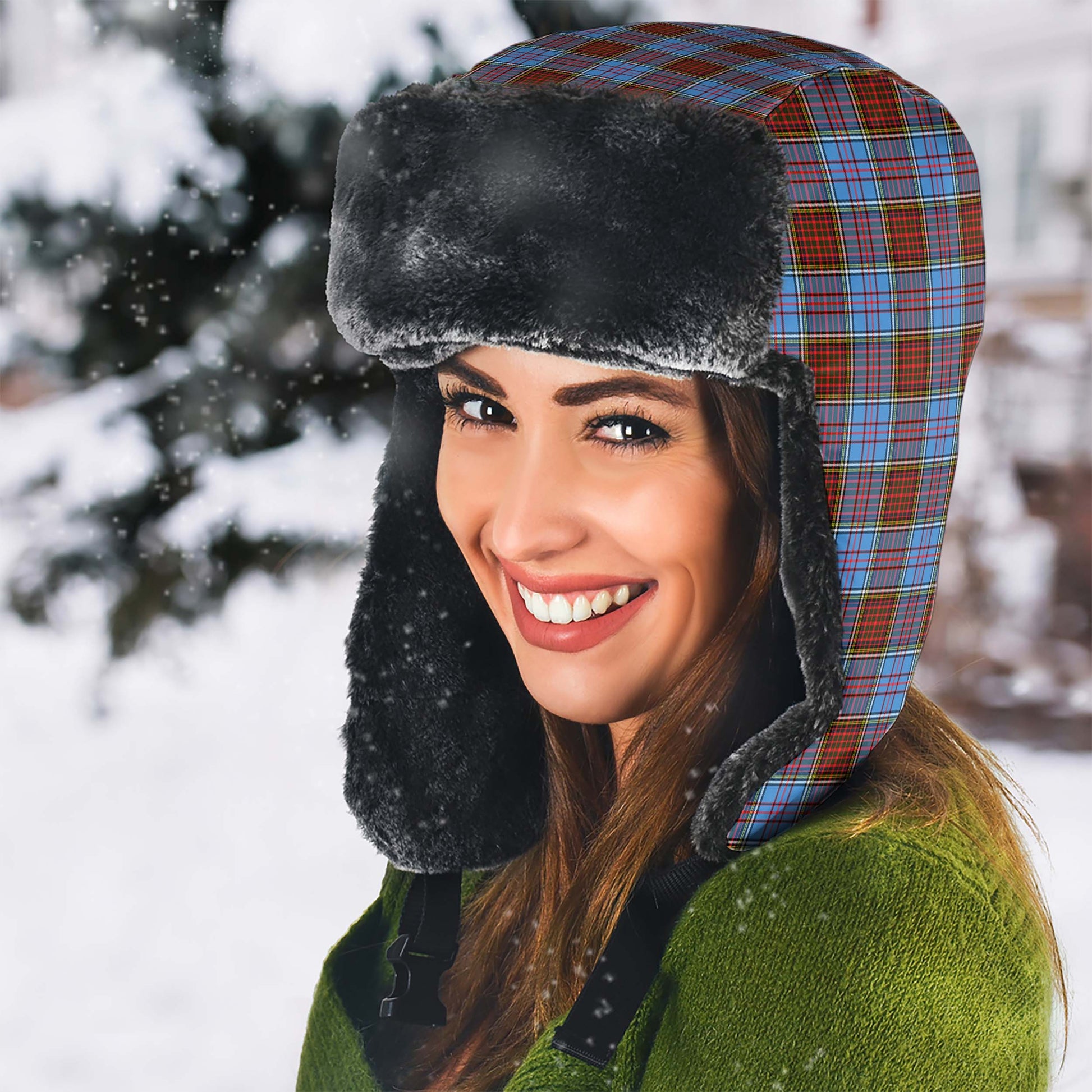 Anderson Modern Tartan Winter Trapper Hat - Tartanvibesclothing