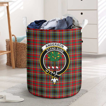 Anderson of Arbrake Tartan Laundry Basket with Family Crest