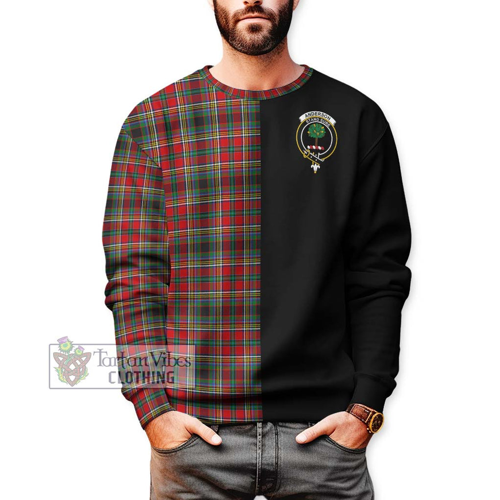 Anderson of Arbrake Tartan Sweatshirt with Family Crest and Half Of Me Style Unisex - Tartanvibesclothing Shop