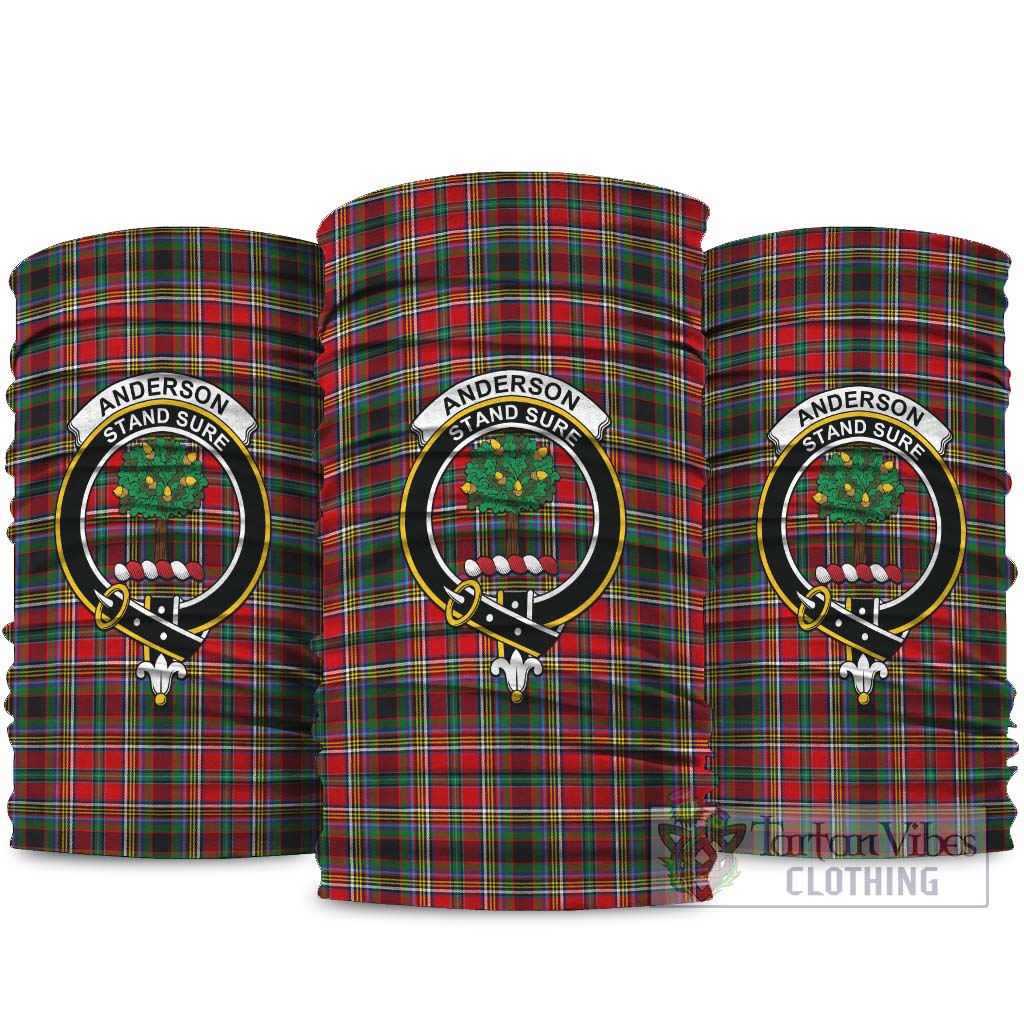 Anderson of Arbrake Tartan Neck Gaiters, Tartan Bandanas, Tartan Head Band with Family Crest