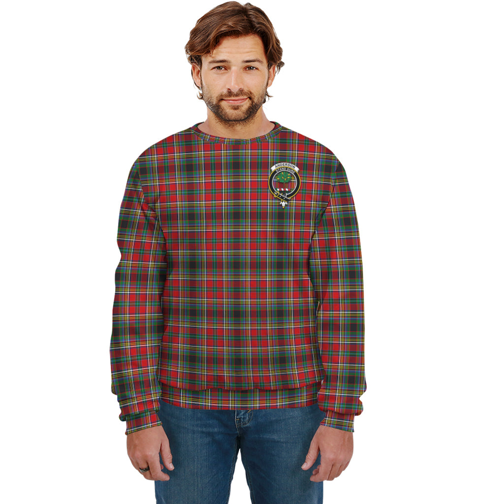 Anderson of Arbrake Tartan Sweatshirt with Family Crest Unisex - Tartan Vibes Clothing