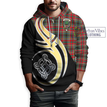 Anderson of Arbrake Tartan Hoodie with Family Crest and Celtic Symbol Style