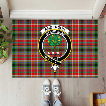 Anderson of Arbrake Tartan Door Mat with Family Crest