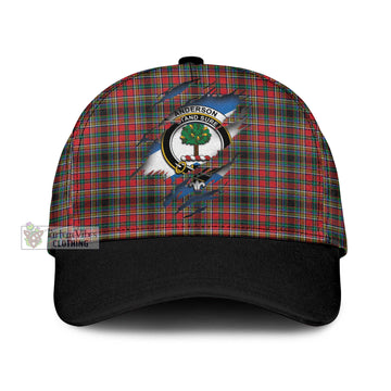 Anderson of Arbrake Tartan Classic Cap with Family Crest In Me Style