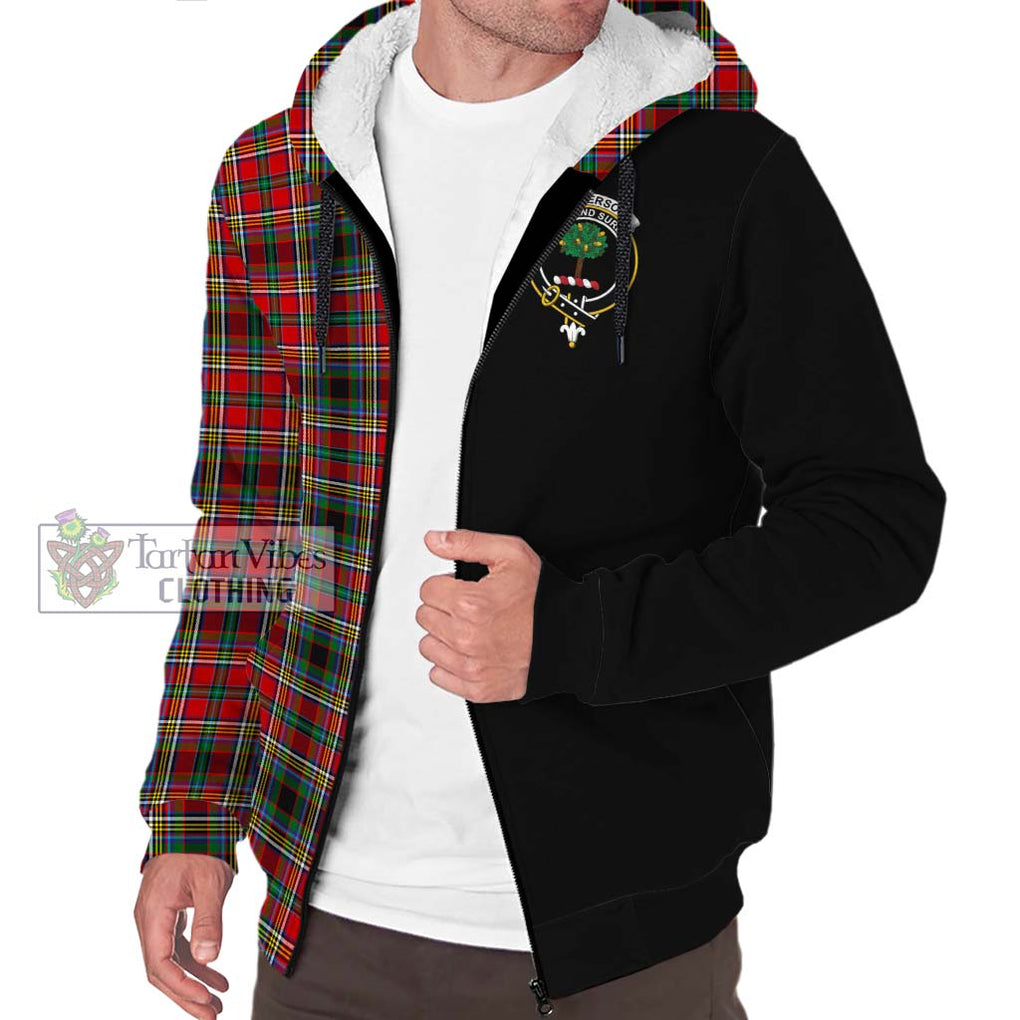 Anderson of Arbrake Tartan Sherpa Hoodie with Family Crest and Half Of Me Style Unisex S - Tartanvibesclothing Shop