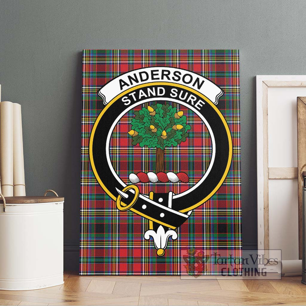 Anderson of Arbrake Tartan Canvas Print Wall Art with Family Crest Without Frame - Tartan Vibes Clothing