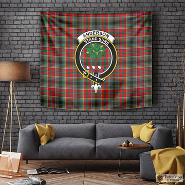 Anderson of Arbrake Tartan Tapestry Wall Hanging and Home Decor for Room with Family Crest