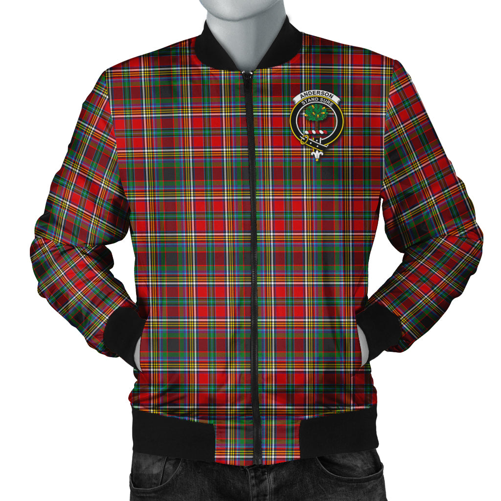 Anderson of Arbrake Tartan Bomber Jacket with Family Crest Unisex - Tartanvibesclothing