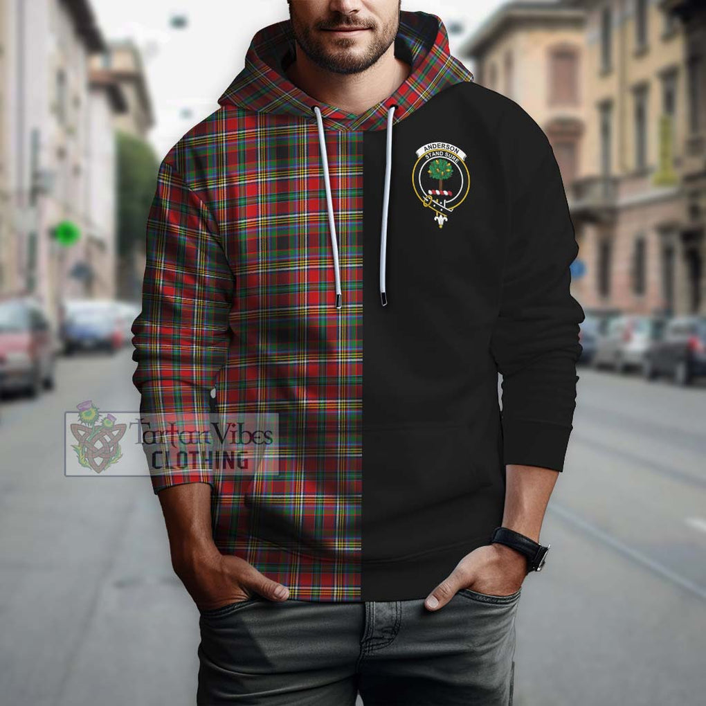 Anderson of Arbrake Tartan Hoodie with Family Crest and Half Of Me Style Zip Hoodie - Tartanvibesclothing Shop