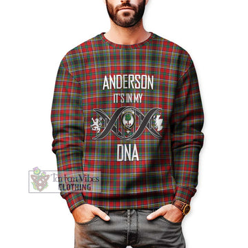 Anderson of Arbrake Tartan Sweatshirt with Family Crest DNA In Me Style