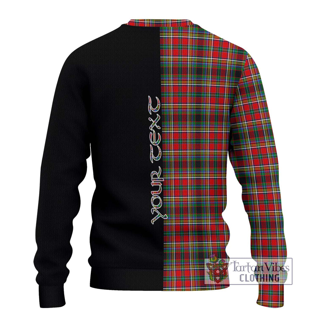 Anderson of Arbrake Tartan Knitted Sweater with Family Crest and Half Of Me Style - Tartanvibesclothing Shop