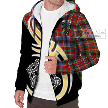 Anderson of Arbrake Tartan Sherpa Hoodie with Family Crest and Celtic Symbol Style