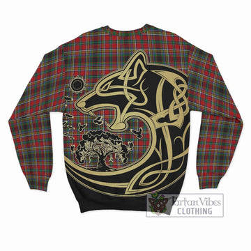 Anderson of Arbrake Tartan Sweatshirt with Family Crest Celtic Wolf Style