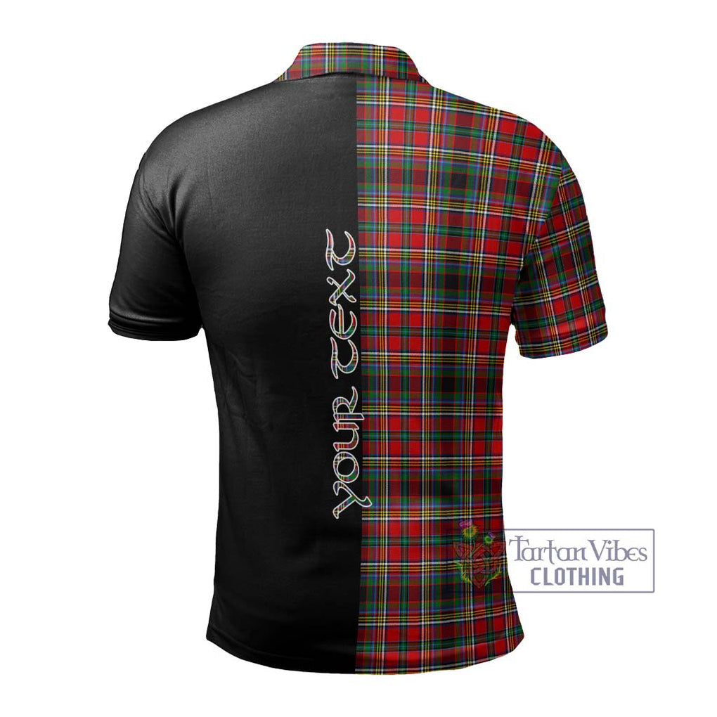 Anderson of Arbrake Tartan Polo Shirt with Family Crest and Half Of Me Style - Tartanvibesclothing Shop