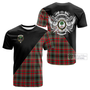 Anderson of Arbrake Tartan Cotton T-shirt with Family Crest and Military Logo Style