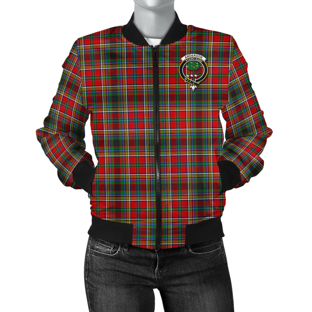 Anderson of Arbrake Tartan Bomber Jacket with Family Crest - Tartanvibesclothing