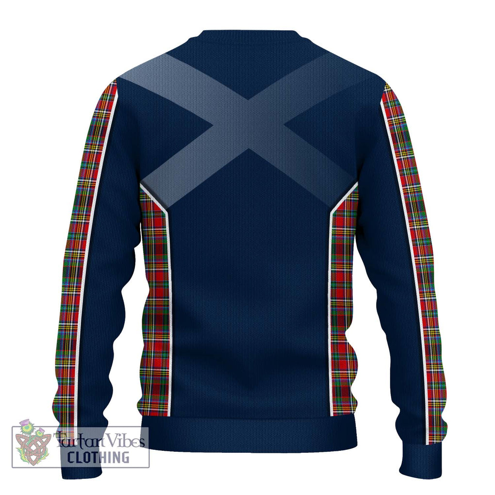 Anderson of Arbrake Tartan Knitted Sweater with Family Crest and Lion Rampant Vibes Sport Style - Tartan Vibes Clothing