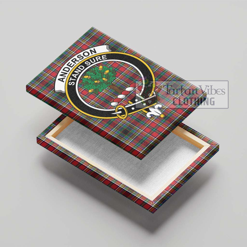 Anderson of Arbrake Tartan Canvas Print Wall Art with Family Crest - Tartan Vibes Clothing