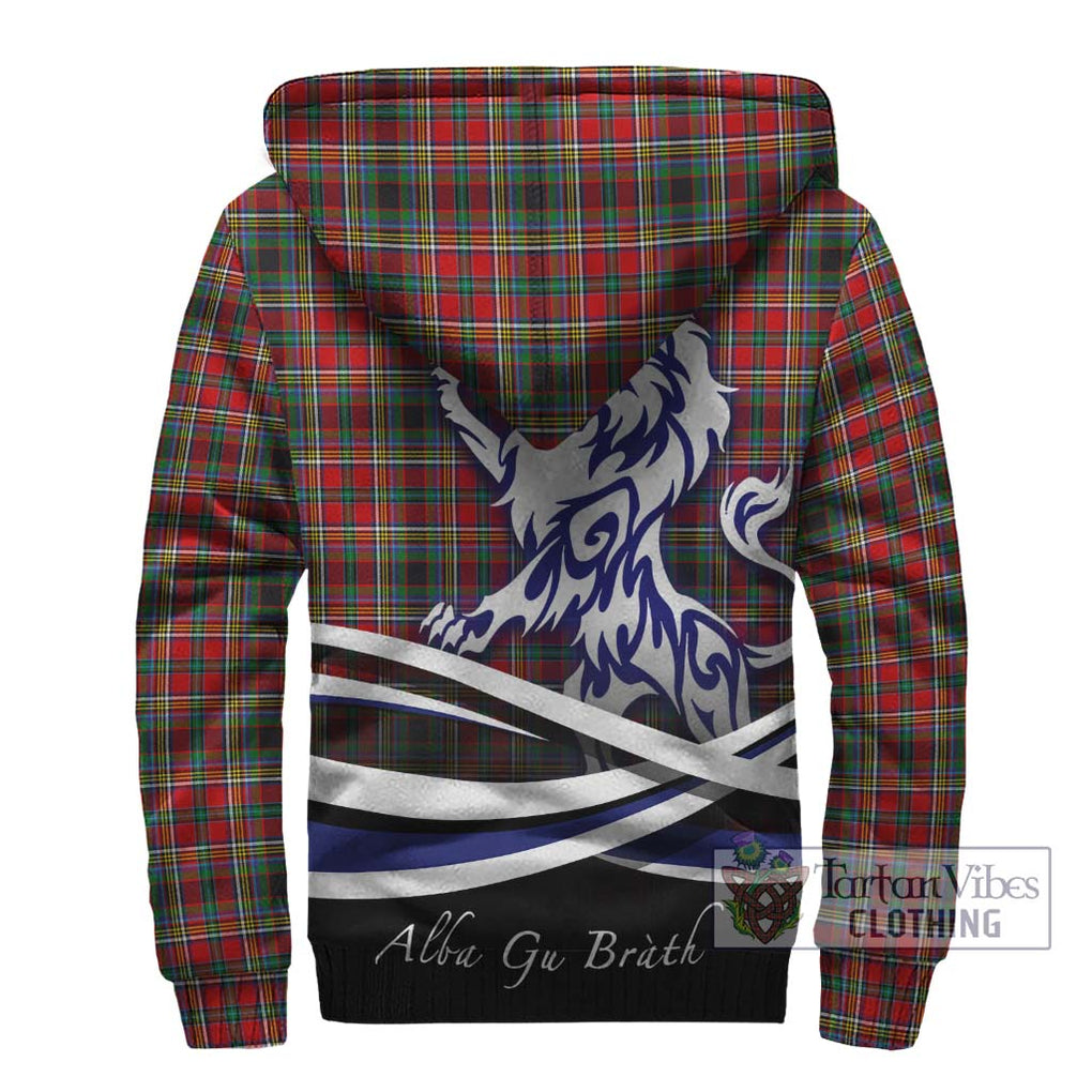 Anderson of Arbrake Tartan Sherpa Hoodie with Alba Gu Brath Regal Lion Emblem - Tartanvibesclothing Shop