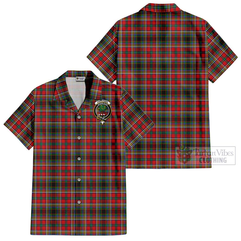 Anderson of Arbrake Tartan Cotton Hawaiian Shirt with Family Crest Kid - Tartan Vibes Clothing