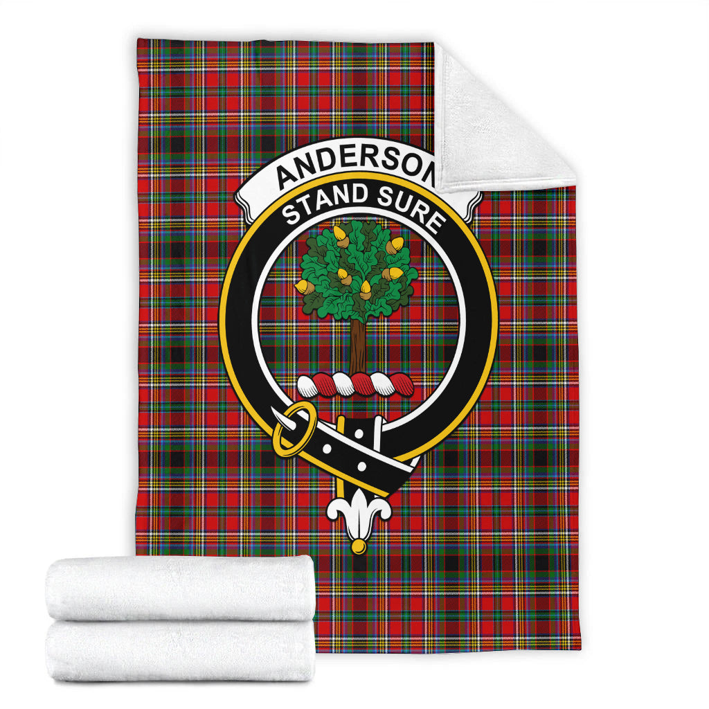 Anderson of Arbrake Tartan Blanket with Family Crest - Tartan Vibes Clothing