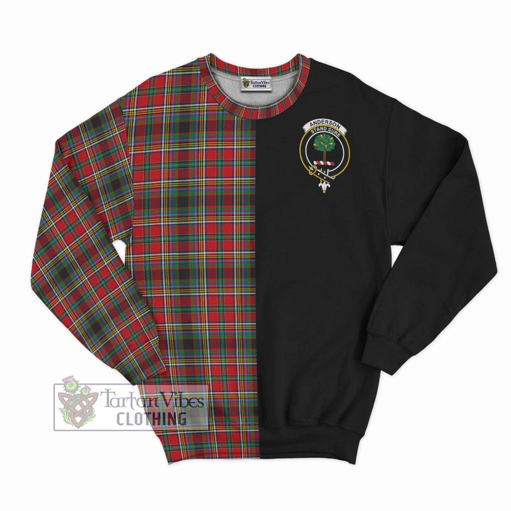 Anderson of Arbrake Tartan Sweatshirt with Family Crest and Half Of Me Style - Tartanvibesclothing Shop