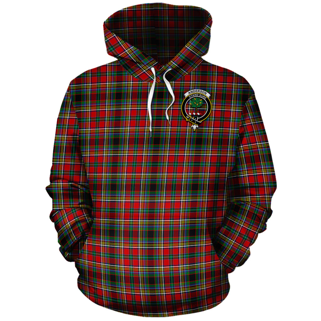 Anderson of Arbrake Tartan Hoodie with Family Crest - Tartanvibesclothing