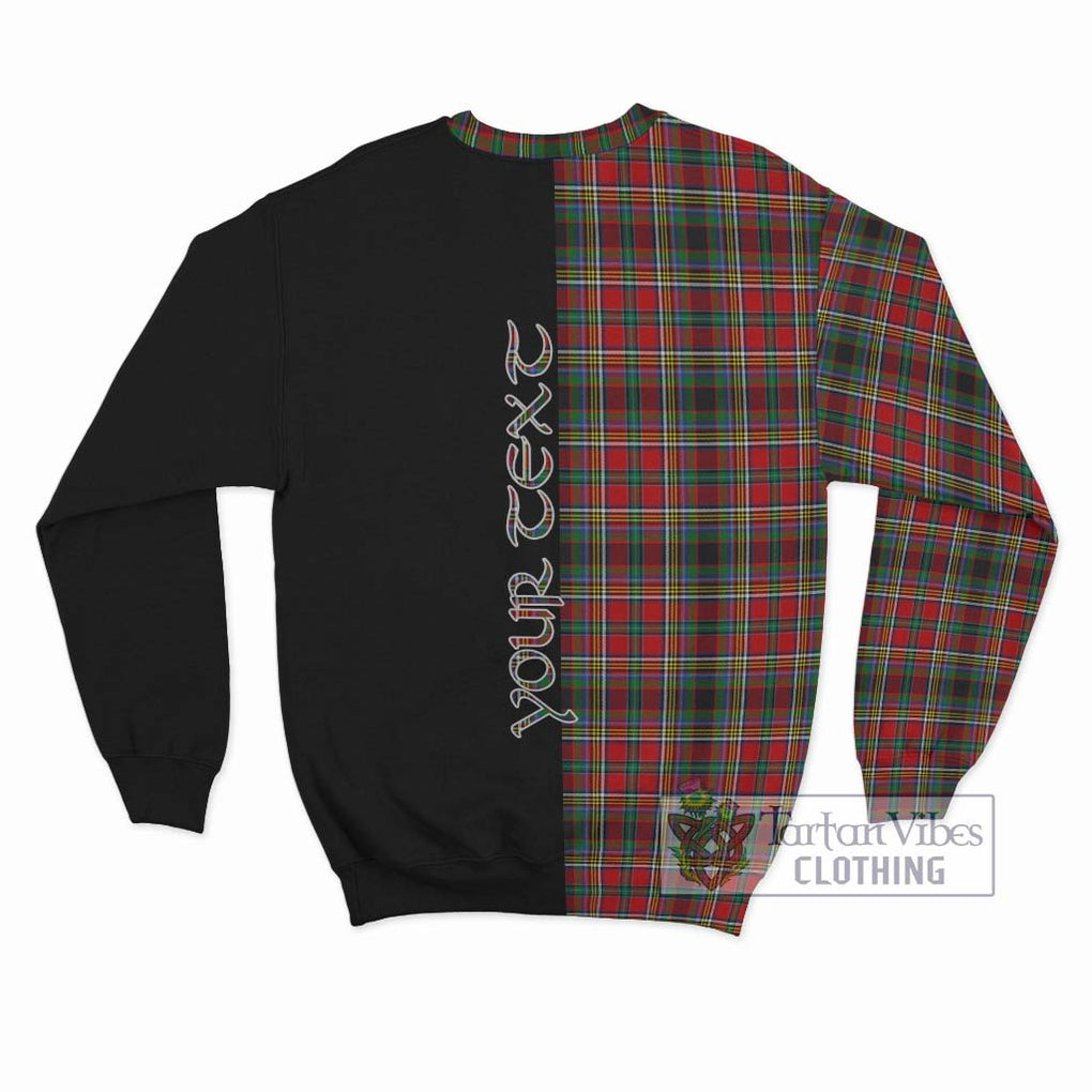 Anderson of Arbrake Tartan Sweatshirt with Family Crest and Half Of Me Style - Tartanvibesclothing Shop