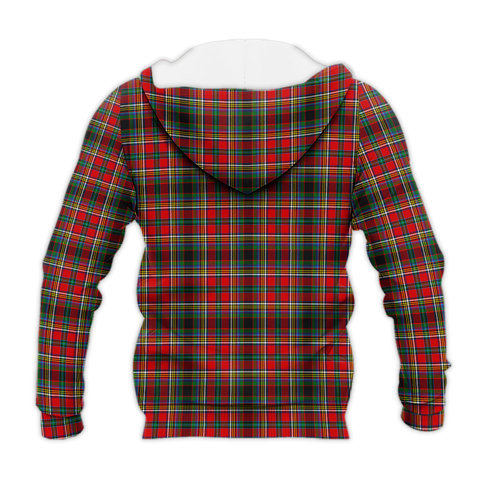 Anderson of Arbrake Tartan Knitted Hoodie with Family Crest - Tartanvibesclothing