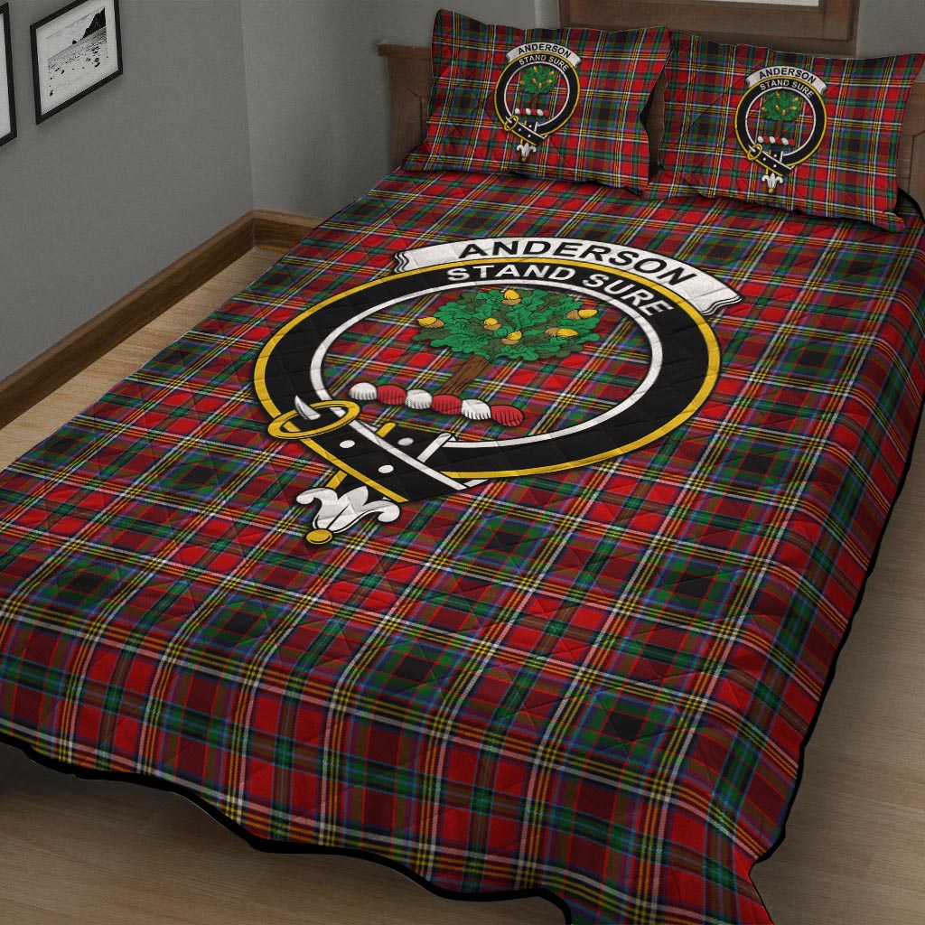 Anderson of Arbrake Tartan Quilt Bed Set with Family Crest - Tartan Vibes Clothing