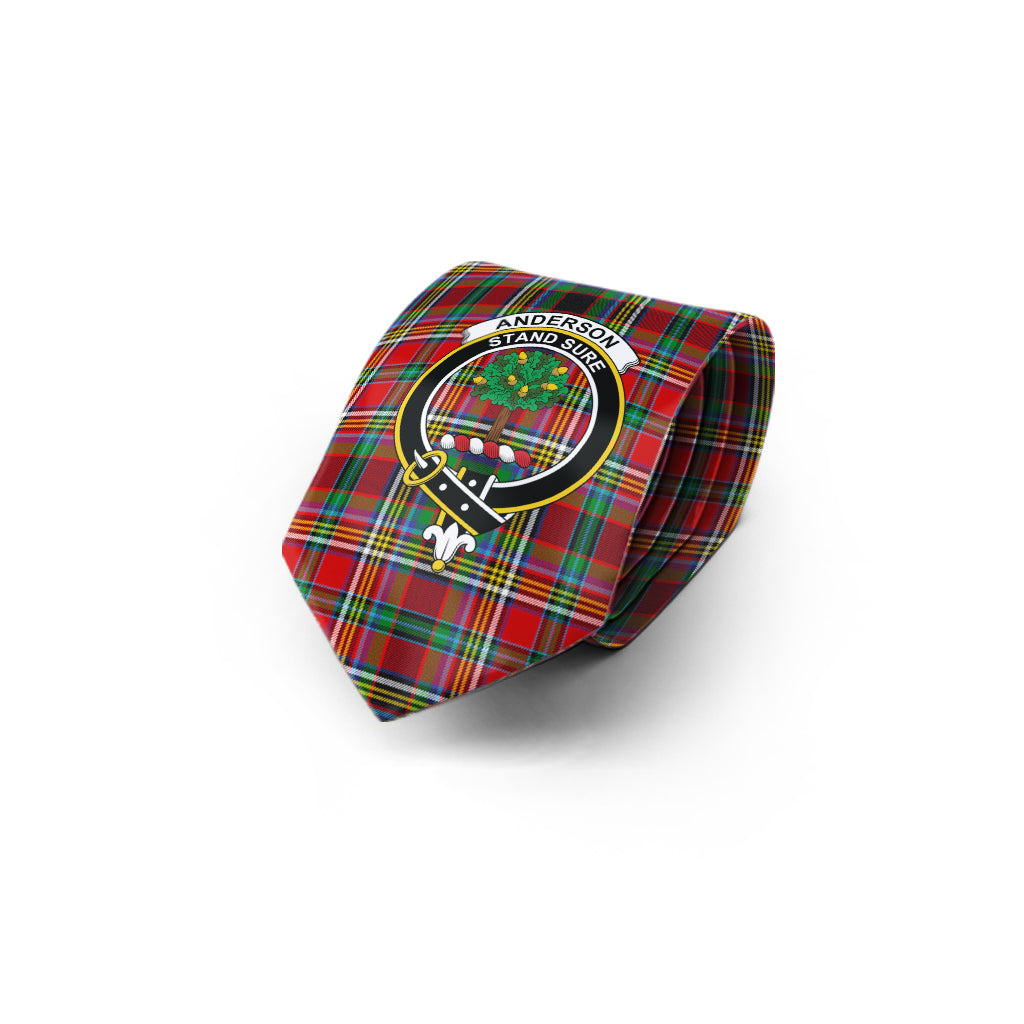 Anderson of Arbrake Tartan Classic Necktie with Family Crest - Tartan Vibes Clothing