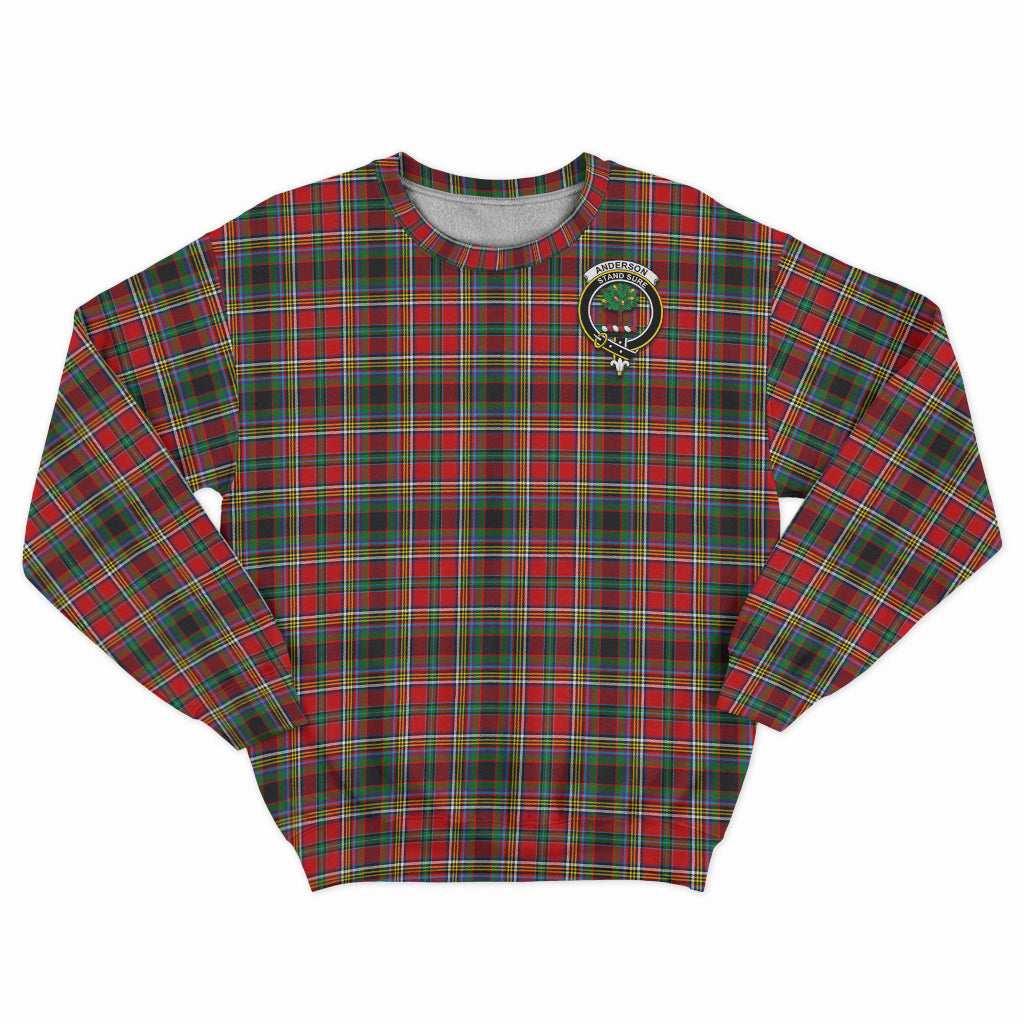 Anderson of Arbrake Tartan Sweatshirt with Family Crest - Tartan Vibes Clothing