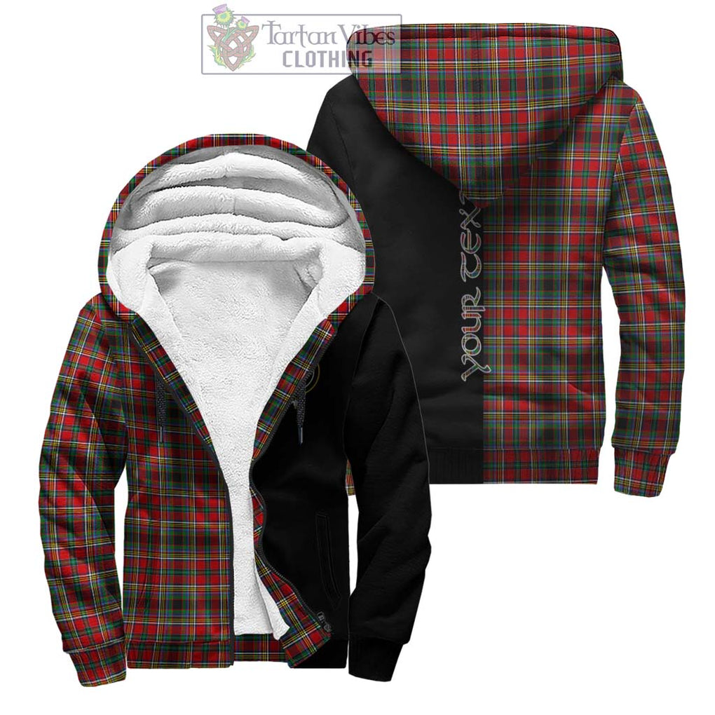 Anderson of Arbrake Tartan Sherpa Hoodie with Family Crest and Half Of Me Style Unisex - Tartanvibesclothing Shop