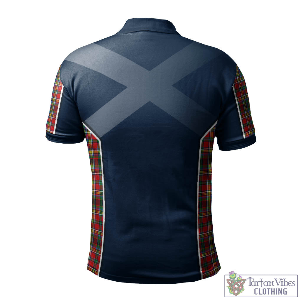 Tartan Vibes Clothing Anderson of Arbrake Tartan Men's Polo Shirt with Family Crest and Lion Rampant Vibes Sport Style