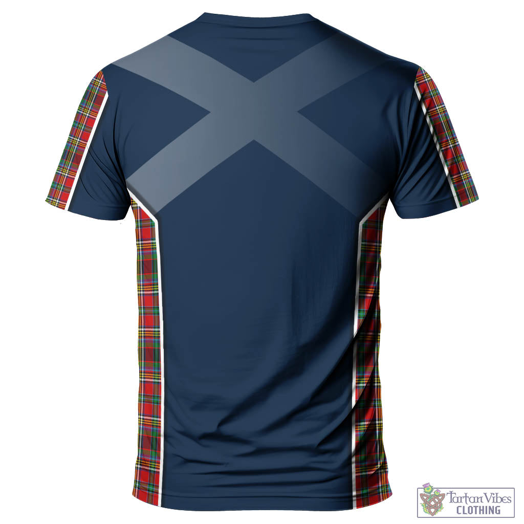 Tartan Vibes Clothing Anderson of Arbrake Tartan T-Shirt with Family Crest and Scottish Thistle Vibes Sport Style